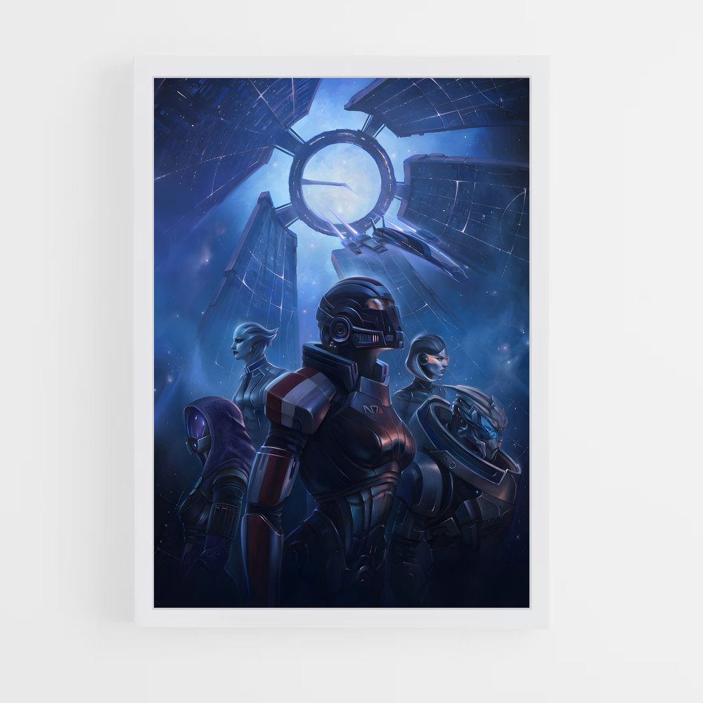 Poster Chrono-Guerrier – affiche Mass effect (vue 3)
